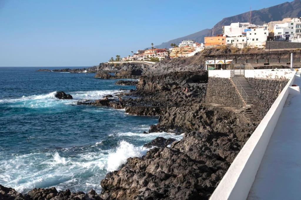 First Line Ocean View Studio Puerto de Santiago  Exterior foto