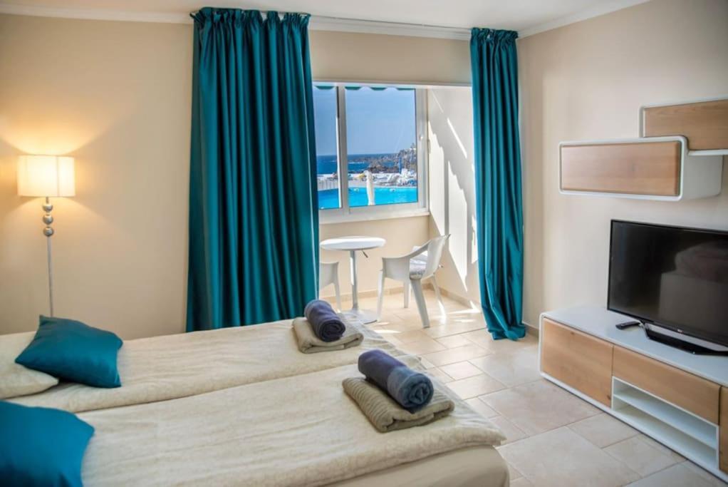 First Line Ocean View Studio Puerto de Santiago  Exterior foto