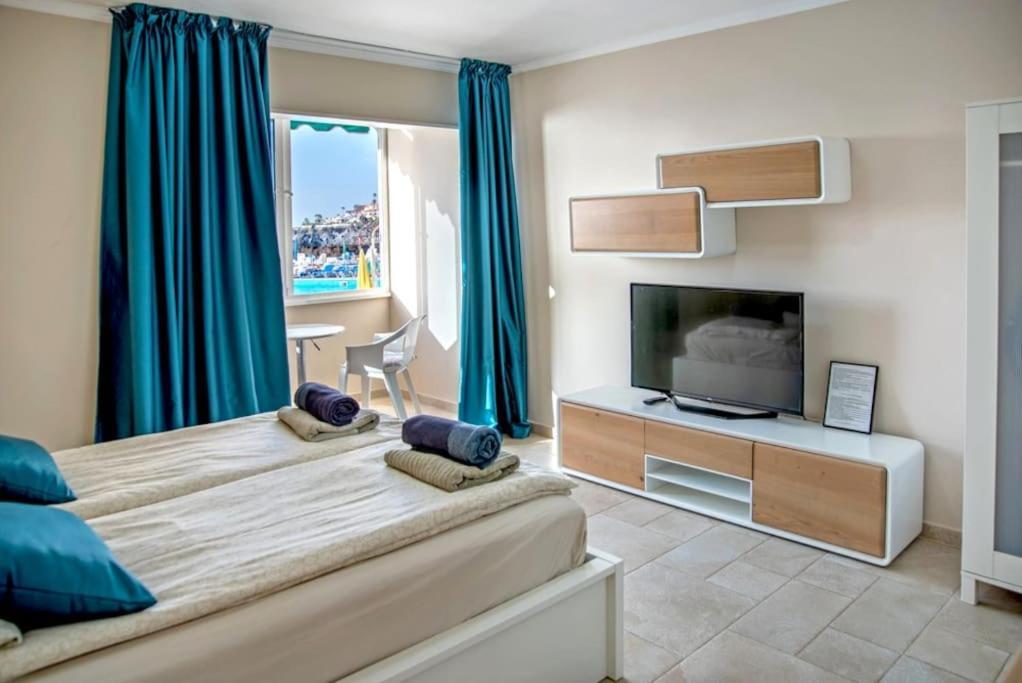 First Line Ocean View Studio Puerto de Santiago  Exterior foto
